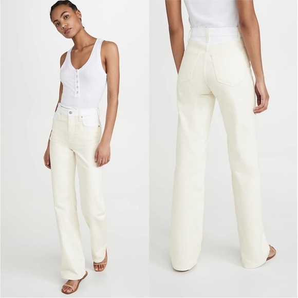 baldwin Denim - NWT BALDWIN High Rise Relaxed Fit Jeans Powder 26